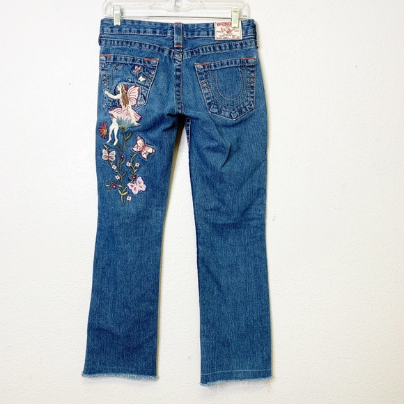 True Religion Fairy Embroidered Jeans 